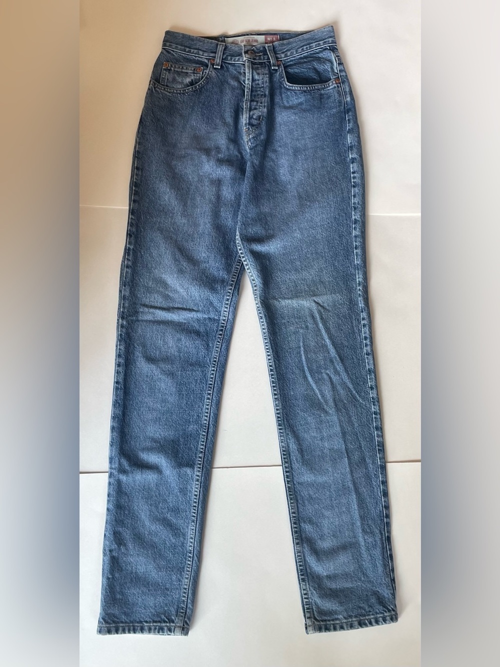 GAP Straight-Leg Tall Women's Cotton Medium Wash Blue Denim Jeans
